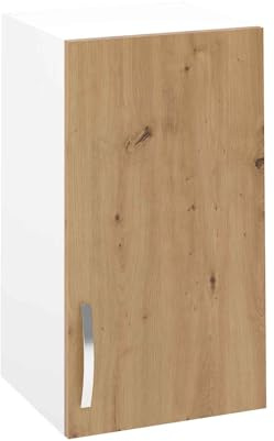 PEGANE Meuble Haut de Cuisine avec 1 Porte Coloris Chêne Albar - Hauteur 70 x Longueur 40 x Profondeur 35 cm
