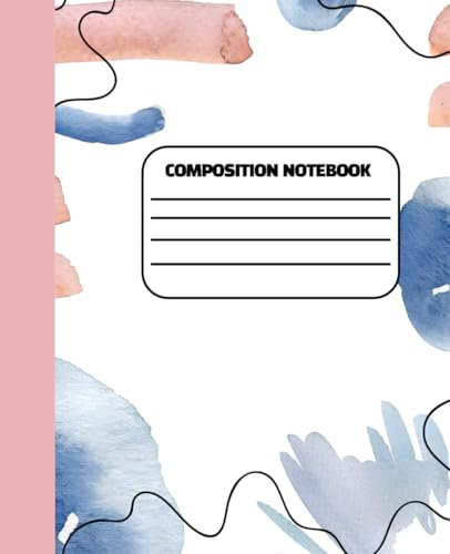 Sturdy sewn binding, organized notebook for school, college and office supplies. 150 pages 7.5 x 9.25 inches: Composition notebook