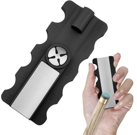 FGXY Moldeador de Puntas de Taco de Billar 5 En 1, Herramienta de Reparación para Taco de Billar, Kit de Reparación de Tacos Multifuncional, para Pulir La Cabeza del Palo de Billar (10 * 4.2cm)