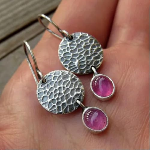 925 Silber Türkis Haken Ohrringe Tibetischen Frauen Schmuck Geschenke-#6