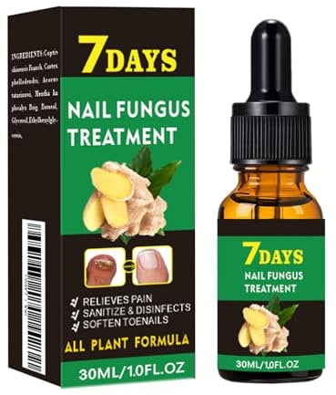 30ML Toenail Ginger Extract Nail Liquid Extra Strong - Ginger Nail Support Nail Drops - 7 Days Nail Nutrient Strengthener Ginger Nail Growth Oil for Natural Shine