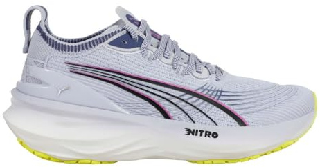 PUMA Womens Foreverrun Nitro 2 Running Shoe with Stabilizers Running Shoes Cool Weather-Yellow Alert - Blue 41