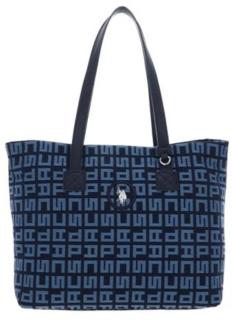 U.S. POLO ASSN. Jacquard Shopping Bag Navy