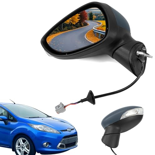 Electric Door Wing Mirror Assembly Left with 6 Pins | Compatible with Ford Fiesta MK7 2008-2012