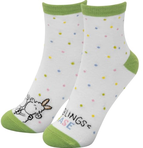 Sheepworld Zaubersocken Motiv Lieblingshase | Damensocken, Größe 36-40, figürlich gepresst | Geschenk für Ostern | 74479