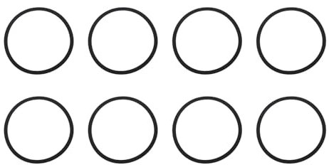 8Pcs Speaker Mounting Gasket, 190mm/7.48in Outer Diameter, EVA Foam Speaker Surround Sealing Ring Replacement Parts for Speaker Repair