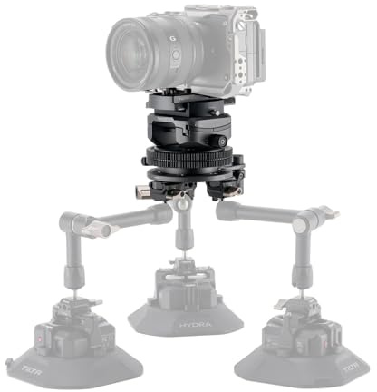 Tilta Car Mount System Base Kit with Mini Tilt Head - Black HDA-T19-A | Hydra x Dan Ming Speed Pan System for Action Camera/DSLRs/Mirrorless/Box-Style Camera/Rialto/Flex System