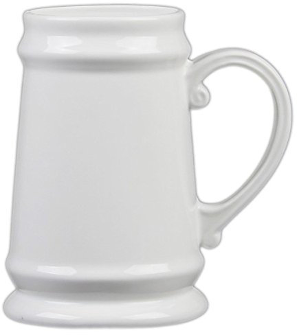Holst Porcelaine BK 001 FA1 Chope 0,75 L, Porcelaine, Blanc, 10 x 10 x 15 cm