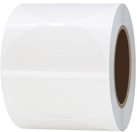 Hylabelest Transparente Etiketten für Einzelhandelsverpackung, rund, 51 mm, transparente Etiketten, 5,1 cm