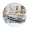 Italie Venise Monument National de motifs décoratifs en porcelaine Assiette à dessert 25,4 cm dîner Maison Cadeau