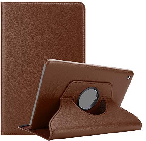 Cadorabo Coque Tablette pour Apple iPad Mini/Mini 2 / Mini 3 en Brun Champignon – Housse Protection en Style Livre avec Auto Wake Up avec Stand Horizontal et Fermeture de Bande Élastique