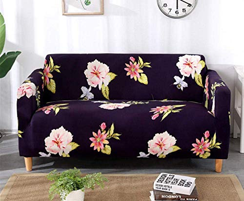 ZGQ Sofabezug Stretch L Form Moderne Ecksofa Überzüge Sofa schonbezug 1 2 3 4 sitzer,für Sofa mit recliners, waschbaren Stoff Couch Sofa Protektor Slipcover,Rose,4 Seater, 92-118 inch