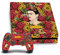 Head Case Designs Offizielle Zugelassen Frida Kahlo Portrait Muster Blumenhaft Vinyl Haut Gaming Aufkleber Abziehbild kompatibel mit Sony Playstation 4 PS4 Console and DualShock 4 Controller Bundle