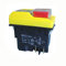 FLFTWSY Interruptores de botón pulsador electromagnéticos Impermeables DKLD DZ04 de 4 Pines, Interruptor de Arranque y Parada para rectificadora 250VAC 8 (6) A