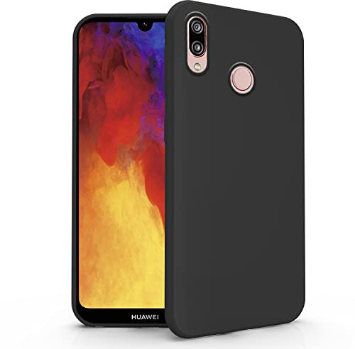 N NEWTOP Cover Compatibile per Huawei Y6 2019, Custodia TPU SOFT Gel Silicone Ultra Slim Sottile Flessibile Case Posteriore Protettiva (Nero)