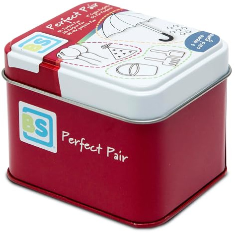 BS Toys Das perfekte Paar Mix - Geschicklichkeitsspiel für Kinder - Tolles Spiel für Geschwister und Freunde - Spaß und Spannung garantiert - Ab 6 Jahren