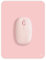 Audimi Piccolo tappetino per mouse 15 x 20 cm, mini tappetino per mouse wireless da viaggio, ufficio, portatile, rosa