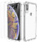 ORETECH Compatible with iPhone X/XS Case, with [2 x 9H Tempered Glass Screen Protector] Shockproof Drop Protection Ultra Thin Soft TPU + Hard PC Hybrid Transparent Case - Clear