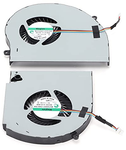 Ventilador de Refrigeración para Computadora Portátil Conector de Alimentación de 4 Pines con Función de Disipación de Calor Fuerte Ventilador de CPU para DELL Alienware 17 / R4 / R5 / P31e / Alw17c.