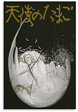 nuochen Angel's Egg Anime Poster Filmposter Poster für Zimmer Ästhetische Wandkunst Poster Scrollen Leinwand Gemälde Bild Wohnzimmer Dekor Zuhause 20 x 30 cm