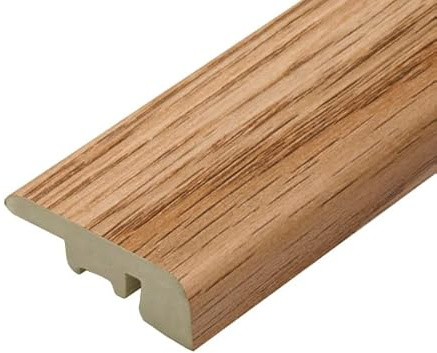 eXtreme End Profile Transition Strip for Covering Expansion Gaps - 2.20m Door Threshold Bar for Laminate, Wood, and Tile Flooring - Sturdy and Waterproof End Profile Bar with Plastic Fixing Rail