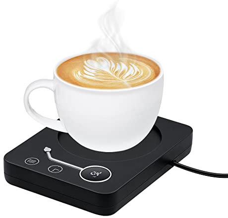 Mcbazel Kaffeetassenwärmer 40°C-55°C. 55°C-65°C. 65°C-75°C Grad Celsius Schwerkraft-Sensor Celsius DREI-Geschwindigkeits-Temperatur-Timing Tassenwärmer mit EU-Stecker -Schwarz