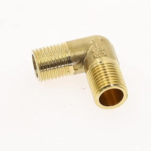 1 pz Raccordi per Tubi in Ottone BSP Filettatura Maschio Femmina Gomito Dritto 3 Vie 4 Vie Guarnizione Dado Spina, Connettore Accoppiatore Adattatore Ottone-Gomito-MM,3/8