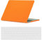 Laptop Hülle für Neues MacBook Pro 16 Zoll Modell A2485 A2780 A2991 M1 M2 M3 2021/2023 Freisetzung mit Touch ID, Plastik Schützend Hartschale Case Cover & Tastaturschutz, orange