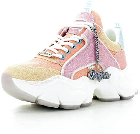 Buffalo Trainers Binary Glam Glitter Pink