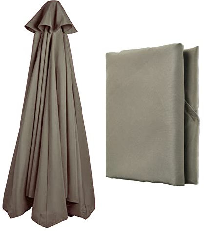 Tela Sombrilla 8 Varillas/6 varillas Para Sombrilla Playa Uv80 Sombrilla Terraza Exterior Sombrilla Balcon Resistente A La Decoloración Recambio Tela Resistente Sombrilla Cubierta Para Sombrilla