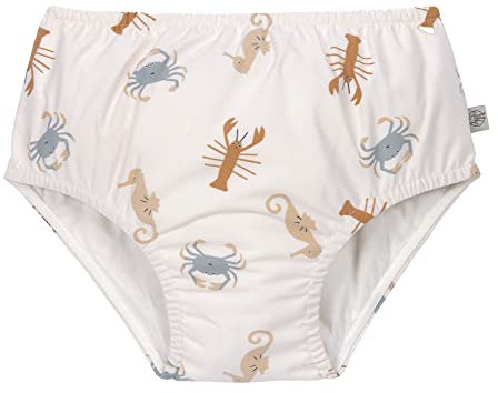 LÄSSIG Baby Kinder Schwimmwindel Windelbadehose/Swim Diaper Sea Animals milky, 07-12 Monate, Größe: 74/80