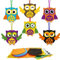 DKINY 12 Eule Bastelsets für Kinder, Eule Mix&Match Kunst und Bastelhandwerk für Kinder Saisonale Kreativsets Bastelbedarf zum Basteln Herbst Eule Basteln zum Dekorieren in Herbstzeit