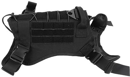 Hundegeschirrweste, Schwarze Hundeweste für Outdoor-Aktivitäten