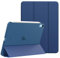 MoKo Funda para iPad Air 11 Pulgadas (M3 2025/M2 2024), iPad Air 5/4 Generación 2022/2020 10,9, Funda Inteligente Ultrafina de PC Rígido Translúcido con Soporte Touch ID, Azul Marino