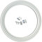 Anranmm Drehbare Puzzle Board Base, Puzzle Board Lazy Susan Drehteller, Puzzle Board 360° Schwenkbare Metallbasis, Puzzle Spinner für 1000, 1500 Teile Puzzletisch, Klein, Silber