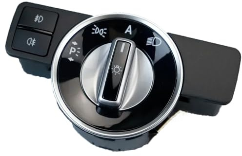 Chrom-Scheinwerferschalter-Lichtschalter-Knopf-Knopf A2129057000 A2129057100 für Benz W204 S204 W212 A207 C207 X204