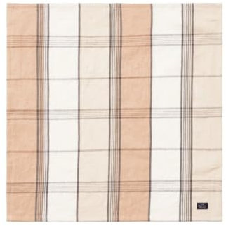 LEXINGTON LEXINGTON [W] Linen/Cotton Checked Napkin, Beige/White, 50x50