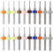 HUAZIZ 20 Stück Mikro-Bohrer, PCB Bohrer Bit Set, PCB Micro Spiralbohrer, 0,6 mm bis 1,5 mm für Leiterplatten, Glas, Faser, Harz, Bernstein
