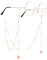 Yuanchu Mode Brillenkette für Frauen, Gold Schmetterlings-Brillenband mit goldenen Perlen Sonnenbrille Lanyard Halter Brillenband für Lesebrillen Sonnenbrillen Damen Mädchen