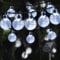 LQWELL® Solar Lichterkette Aussen 5M 15LED 8 Modi für Innen und Aussen Kettenlicht Kristall Kugeln IP44 Wasserdicht Garten Terrasse Balkon Hochzeit Party Fenster (Weiß)