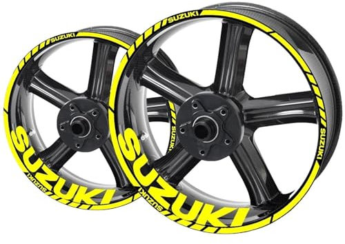 FGRggds Radaufkleber Felgenaufkleber Für Suzuki GSXR 600 750 1000 GSXS 750 GSR 600(Farbe:Fluorescent Yellow)