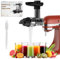 KRISVI Masticating Juicer Attachment for KitchenAid Stand Mixer, Slow Juicer Attachment for Kitchen Aid with Silicone Tube and Cleaning Brush, Efficient and Easy to Clean Cold Press Juicer Parts