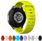 TStrap 12 Farben Uhrenarmband 20mm Silikon, Smartwatch Sport Ersatzarmband Neongrün für Herren Damen, mit Verstellbare Schließe