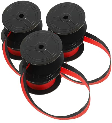 Tofficu 3 Stück-Pack Schreibmaschinen Farbband, Allgemein Passend, Robust | Kunststoffausführung, Tragbar und Druckbereit, Einfache Installation, Passend für Gr24 Gr41 Gr42 Gr51
