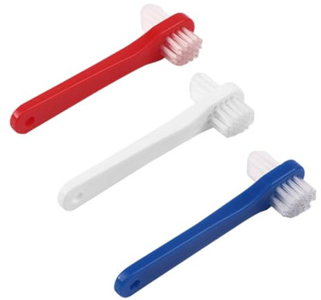 WOONEKY 12stücke Tragbare Zahnbürsten Für Erwachsene Kleine Doppelte Zahnbürsten Für Prothesenreinigung Ergonomisches Design Geeignet Für Teil Und Vollprothesen