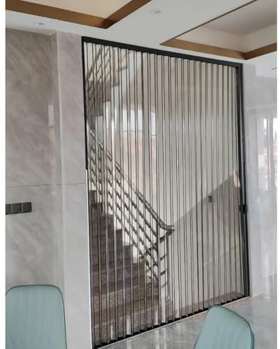 Schiebetür Falttür falttüren innentüren Isolierte, durchsichtige Falttür mit Acrylglas und Schloss, 60 80 140 150 160 170 180 190 cm breite Falt-Schiebetür im Scheunenstil, für kleine Räume/Raumteiler