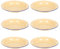 ABOOFAN Vintage Enamelware Dinner Plates Set 6pcs Round Picnic Serving Trays Enamel Salad Plates Unbreakable Wide Rim for Pasta Soup Rice