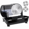 smilesun 200W Meat Slicer Machine, Home Bread Slicer with 2 Removable Stainless Steel Blades, 0-20mm Adjustable Thickness, Non-Slip Electric Slicers for Meat, Cheese, Bread, Deli