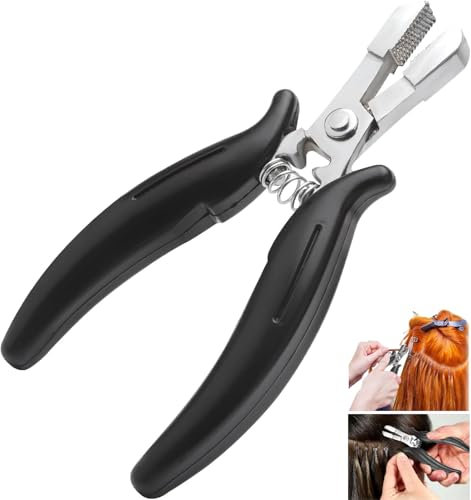 Alicates de extensiones de pelo profesionales para extensiones de pelo para extensiones de rastas, alicates de unión para quitar microanillos, alicates para extensiones de cinta