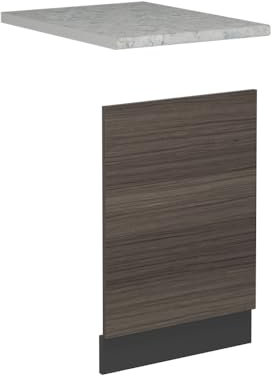 Vicco Frontal para lavavajillas R-Line, Gris Noble, 45 cm, ET Mármol